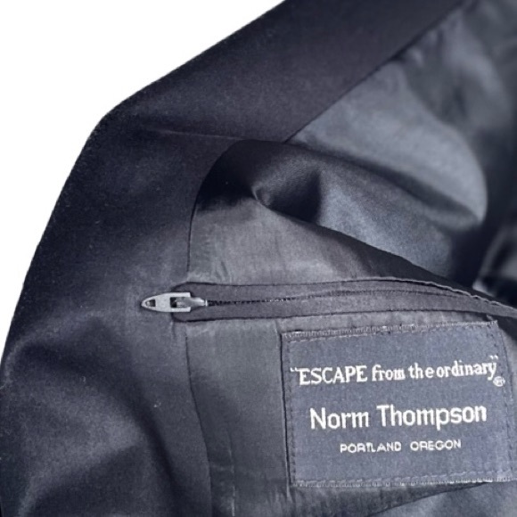 NORM THOMPSON | 46L XL | Navy Sport Coat Men’s Blazer - 36R Pant Suit Set Avail - Picture 1 of 12